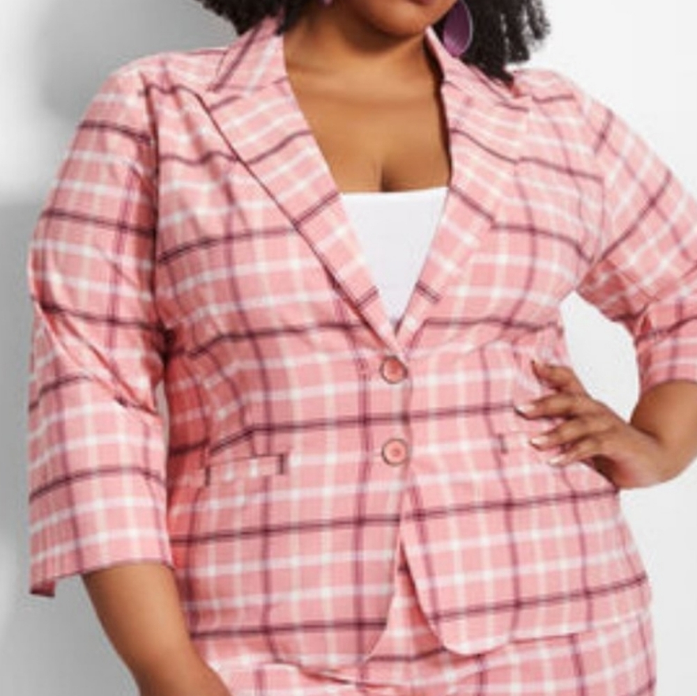 Plaid Blazer